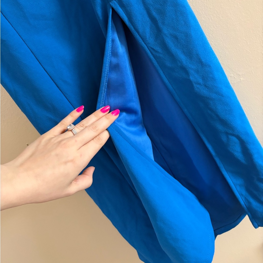 Lulus Davana Bright Blue Cutout Midi Dress Size Small - Picture 9 of 10